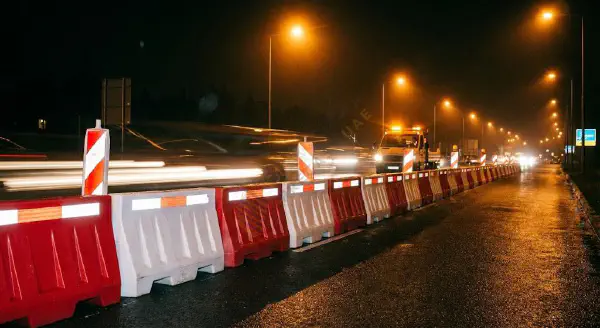 RTA-Approved Water-Filled Plastic Barriers
