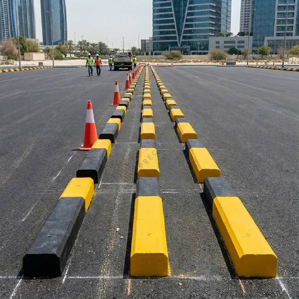 Heavy-Duty Parking Wheel Stoppers
